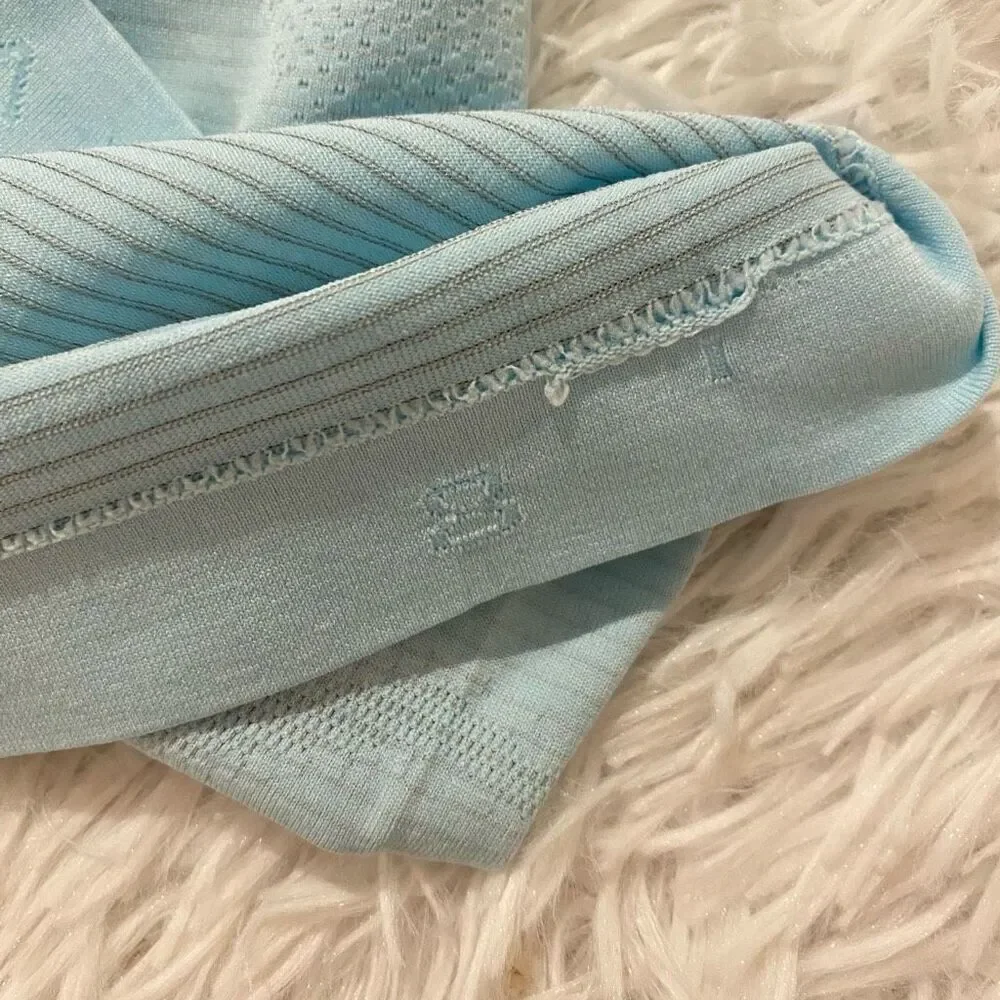 Lululemon Swifty Tech Racerback Tank Top in Blue Stripe Size 8